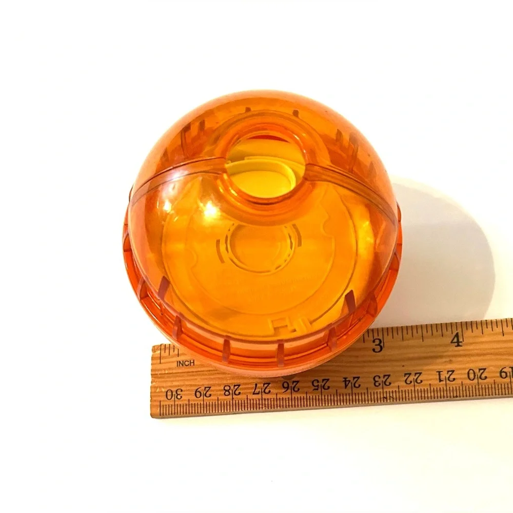 Our Pets Orange Dog IQ Treat/Kibble Slow Feeder Toy w/ Adjustable Notch
